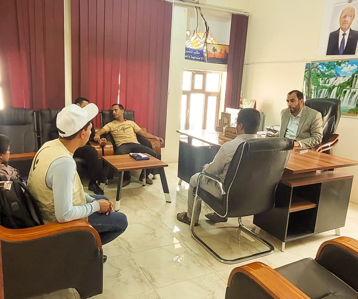 زيارة مؤسسة قطرات للتنمية إلى مكتب الشؤون الاجتماعية والعمل في مأرب