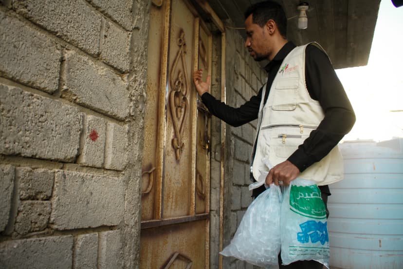 مشاريع الخير الرمضانية توزيع الثلج